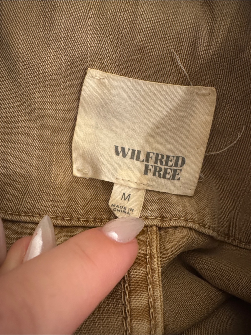Aritzia Wilfred Free Camel Tan Lightweight Drapey Duster Jacket Coat | MED - Picture 5 of 8